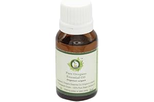 R V Essential Reines Oregano Ätherische Öl 10ml (0.338 Unzen) - Origanum vulgare (100% reiner und natürlicher Dampf destilliert) Pure Oregano Essential Oil