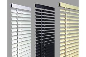 New 60cm WHITE Pvc Venetian Blinds, AVAILABLE IN 10 SIZES AND 3 COLOURS .. Original "umlout ©" branded