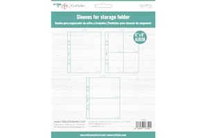 Craftelier - Set de 10 Fundas de Plástico Transparentes con Compartimentos de Diferentes Tamaños | Compatibles con el Organizador de Sellos y Troqueles | Tamaño Aprox. 6" x 8" (15,24 x 20,32 cm)