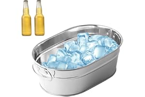 SUNAOMNI Bac et seau en acier inoxydable pour boisson et glace