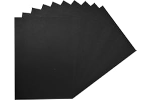JANRAX Pack of 100 A4 Black Coloured Paper 75gsm Sheets