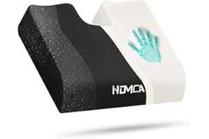 ‎HOMCA HOMCA Poduszka do siedzenia na wózku inwalidzkim, ergonomiczna poduszka z pianki z pamięcią kształtu, na hemoroidy i komfort siedzenia, poduszka na krzesło samochodowe i biurowe, z wodoszczelnym