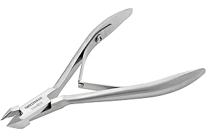 TWEEZERMAN Taglia cuticole (rimozione pulita delle cuticole su dita di mani e piedi, formato da viaggio, acciaio inossidabile), argento
