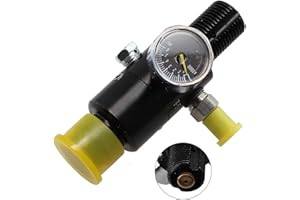 GETTIMORE HPA Lufttankregler, 4500 psi Ausgangsdruck, schwarz, für Sauerstoff- und Kohlendioxidanwendungen