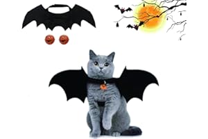 PTBWS Halloween kostium dla zwierząt domowych, nietoperza, kostium na Halloween, dla psa, kota, psa, skrzydła nietoperza z 1 szt. dla zwierząt domowych, psów i kotów, na Halloween
