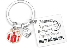 Twidels Portachiavi Regalo Mamma Compleanno Regalo per Mamma Compleanno Regalo Compleanno Mamma Idee Regalo Mamma Regalo Neomamma Regalo per la Mamma Regalo Mamma Natale Idea Regalo Festa Della Mamma