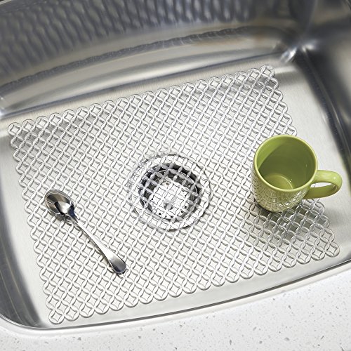 Interdesign 59310EU Stari Spülbecken Matte, Groß, durchsichtig - 2