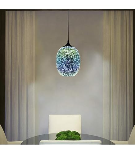 TPWEWRX Glas Pendelleuchten E27 Nordic Postmodern Weiß Glaskugel Lampenschirm Kronleuchter Deckenleuchten Hängelampen Leuchte Für Kücheninsel Schlafzimmer Bar (White,20cm