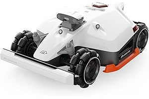 MAMMOTION LUBA 2 AWD 5000X Mähroboter ohne Begrenzungskabel, NetRTK+Vision, Keine RTK-Antenne erforderlich, Auto-Kartierung, Empf. 5000m², Max. 6000m², mit 4G-Modul, 80% Steigung