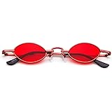 ADEWU Occhiali da sole ovali piccoli Occhiali vintage retrò per donna