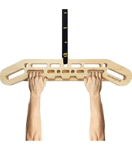 GRIPNATIC FingerPeg 1.0 Hangboard – Multi-Diepte Fingerboard voor Klimtraining – Met Optrekstangen & Bolvormige Grepen – 120 kg Draagkracht – Beukenhouten Ontwerp