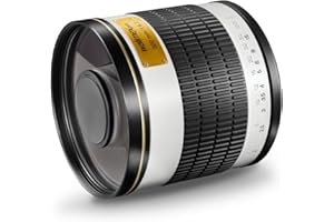 Walimex pro 500/6,3 DSLR Spiegel Objektiv für MFT, Kameraobjektiv mit 500 mm Brennweite, Spiegelobjektiv für Vollformat und APS-C Kamera, hochwertiges Kamera Equipment