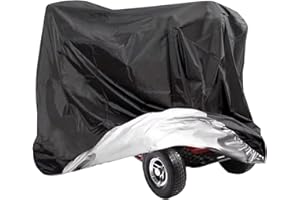 POHOVE Waterproof Mobility Scooter Cover, Universal Fit, 142x66x91cm/55.91x25.98x35.83inch, Full Exterior Coverage, Suitable for Scooter, Wheelchair