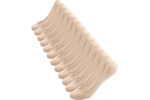 ECOMBOS 6/10 Paar Sneaker Socken Damen Füßlinge Unsichtbare Sneakersocken Frauen Halbsocken Sportsocken mit Rutschfeste Silikonstreifen