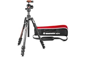 Manfrotto Befree Advanced Camera Aluminium Tripod Kit, Compatible with Sony Alpha7 and Alpha9, Tripod Travel Kit with Ball Head and Lever Closure, Camera Accessories, DSLR, Mirrorless