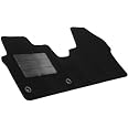 Tapis De Sol Sur Mesure Pour Fiat Scudo II (2007-2021) - Velours Noir, Antidérapant, Talonnette Renforcée, Fabrication Italie