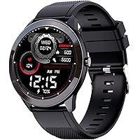 Maxima Max Pro X4 Smartwatch with SpO2, Up to 15 Day Battery life, 1.3” Round Full-touch Display with Ultra Bright…