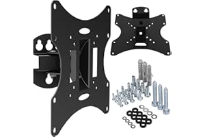 ‎MACLEAN Maclean MC-501A B Regulowany Uchwyt Ścienny do Monitora i Telewizora, Statyw na Ścianę do Telewizorów Plazmowych o Wymiarach VESA 200x200, 200x100, 100x100, 75x75 mm, Obciążenie Ekranu 30 Kg