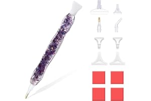 RECORDARME Diamond Art Pen with Tools and Accessories, Ergonomic Design Glow in The Dark Diamond Dot Pens(Glow Purple)