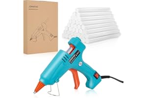 JONHFAD Hot Glue Gun 50W, Mini Hot Stick Glue Gun Kit with 60pcs Glue Sticks 7mm for Crafting, DIY, Art, Sealing, Home Repairs, Cards, and Glass