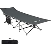 KingCamp Willow Ultra Katlanır Kampet Portatif Kamp Yatağı Grey