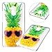 Produktbild Huawei Honor 5C Hülle,Huawei Honor 5C Hülle Silikon,Surakey Huawei Honor 5C Crystal Case Hülle Klare Ultradünne Silikon Gel Schutzhülle Durchsichtig,Niedlich Ananas Malerei Muster Transparent TPU Silikon Schutz Handy Hülle Case Tasche Etui Bumper für Huawei Honor 5C, Ananas