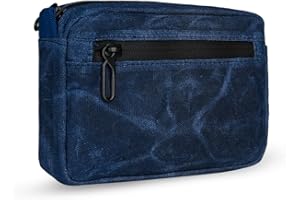 Sayram SP7 EDC Belt Pouch for Men, EDC Pouch Canvas with Zipper, EDC Pocket Organiser Pouch Small Zip Pouch, Utility Belt Pouch Waist Bag for Everyday Use