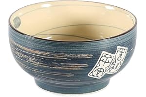 lachineuse - Grand Bol Japonais - Teinte Bleue ⌀ 16,5 cm - Contenance 1000 Ml - Style Zen Nippon - Bol à Riz, Petit Déjeuner & Soupe - Déco du Japon - Cadeau Vaisselle Japonaise