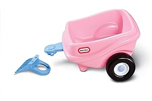 little tikes Princess Cozy Coupe Trailer - Toy Trailer for Children, Encourages Creative Play, Suitable for Ages 3 to 10 Years, Pink