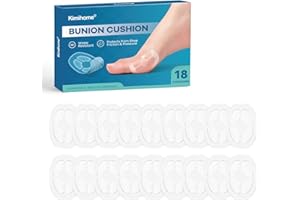 Kimihome Hallux-Polster, weiche Gel-Zehenprotektoren zur Schmerzlinderung, bleiben Tag und Nacht an Ort und Stelle, reduzieren Reibung, Pressure und Blasen – wasser- und schweißbeständig, 18er-Pack