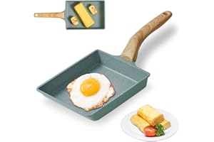 Yuragim Tamagoyaki Padella per Omelette Giapponese, Padella per Frittata Padella Piccola in Alluminio con Rivestimento Antiaderente, Giapponese Mini Padella Tamagoyaki Padella crepe, per Induzione Gas