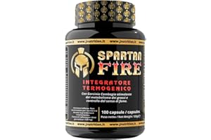 JNUTRITION SPARTAN FIRE termogenico, brucia grassi con Garcinia Cambogia e controllo del senso di fame, Indicato per diete ipocaloriche destinate al dimagrimento.. (100)