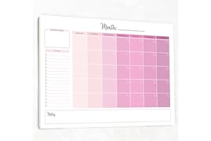 THE CLASSY PLANNER Monthly Wall Calendar 2024-2025 - Large Undated - 16 Months of monthly pages with To Do list - Great as Family Planner, for Students, Business or Office use – A3 – Start Anytime
