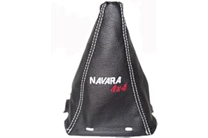 THE TUNING-SHOP LTD The Tuning Shop Gear Shift Gaiter with Plastic Frame Leather White Embroidery
