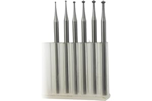 LUO KE 𝐋𝐮𝐨 𝐤𝐞 6 Pcs 90º Hart Burr - 3/32'' Shank Jewelry Engraving Bits 90 Degree Heart Burs for Lapidary 008-023