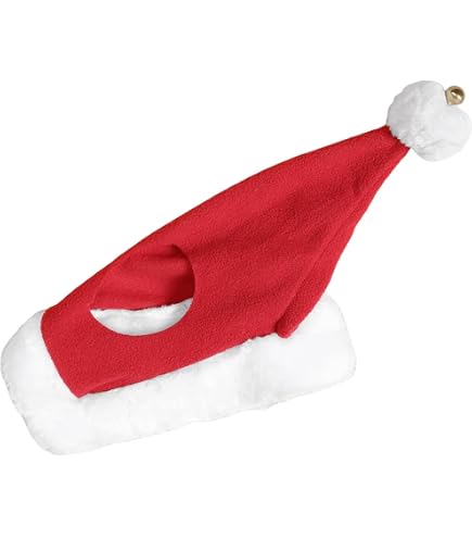 Weihnachtsmütze Für Pferde – Festliche Rote Mütze Aus Polyester, Dekorativ Für Winter & Feiertage