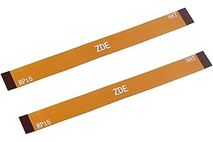 ZDE 2PCS 90mm 16Pin 0.5mm Pitch PCIe FPC Flexible Flat Cable Compatible with Raspberry Pi 5 PCIe to M.2 Key M NVMe SSD Adapter PCIe Peripheral Board