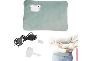 CERIOLL Borsa Acqua Calda Elettriche, Borsa Calda Elettrica, Scaldino Elettrico Ricaricabile, Utile Come Scaldamani E Scaldapiedi, Tessuto Morbido Rivestito, Per Schiena, Lombare, Pancia, Mani, Ciano