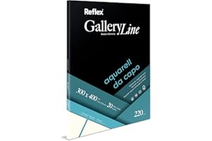 SCHOELLERSHAMMER Reflex Carta per acquerello Da Capo, 30 x 40 cm, 220 g/m², 20 fogli
