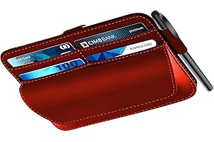 ViMOQi Card Holder for Car Visor,Sunglasses Holder for Car,Credit Card Holders for Women,Car Sunglasses Organiser,Visor Sunglasses Case,Mens Wallets Leather Sunglasses Storage,Car Accessories Interior