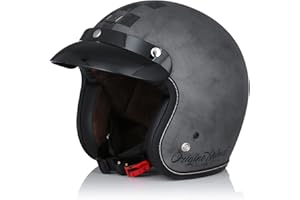 ORIGINE Casco Moto Jet Vintage Casco Moto Abierto Scooter Retro Homologado ECE