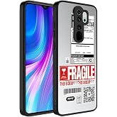 Aksesuarcim Xiaomi Redmi Note 8 Pro ile Uyumlu Kılıf Aynalı Parlak Desenli Fig&uuml;rl&uuml; Kamera Lens Korumalı Kapak Mirror Fragile