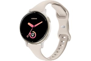 TUCOMO Smala klockarmband i silikon, kompatibla med Garmin Vivoactive 5/Vivoactive 6, tunna mjuka smala sportersättningsarmba
