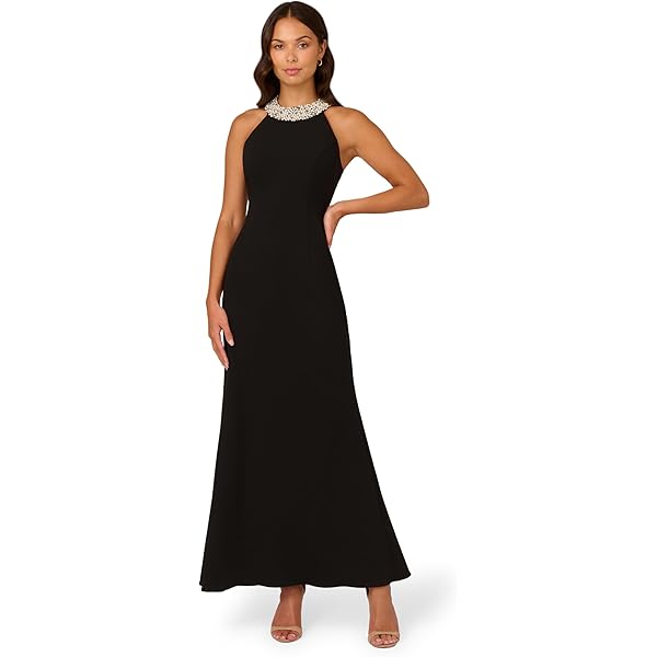 xscape beaded dress Xscape Plus Size Ruched Beaded Gown - Navy
