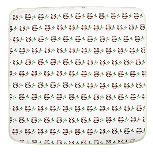 Babydecke / Kinderdecke / Babybettdecke / Erstlingsdecke mit niedlichem Panda Motiv aus SUPER KUSCHELIGER Baumwolle für Jungen und Mädchen - 5