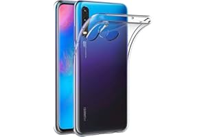 COPHONE Etui kompatybilne z Huawei P30 Lite, przezroczyste, silikonowe etui ochronne do Huawei P30 Lite, przezroczyste etui z tworzywa TPU, bumper, Huawei P30 Lite, etui na telefon komórkowy, tylna osłona