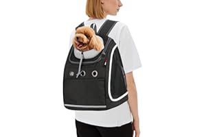 PETCUTE Mochilas para Perros pequeños Mochila para Gatos Mochila para Mascotas Senderismo, Viajes, Camping Bolsa transportines para Perros