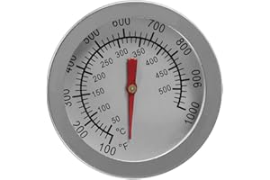 FENTEER Termometro per Barbecue Termometro per Cottura per Forno Stufa A Legna Accessori Set di Utensili Facile