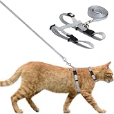 Nobleza Cat Harness with Leash, Adjustable Anti-Escape Safety Harness for Cats and Puppies