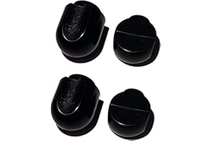 TJPoto 4 Stück Mixer Speed Control Knob Replacement Part Plastic Lock Lever Black Knobs Kit for KitchenAid Stand Mixer